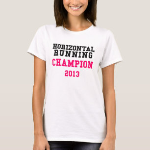 T-shirt Running horizontal das senhoras do campeã