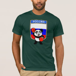 T-shirt Rússia Boxing Panda