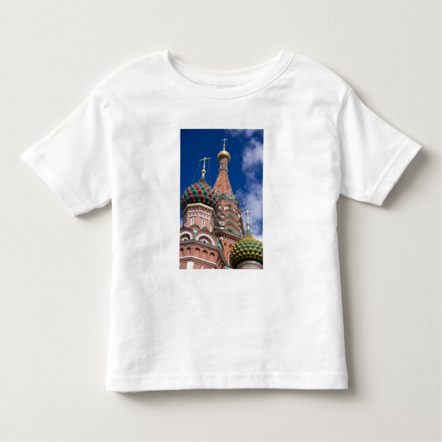 T-shirt Rússia, Moscou, Praça Vermelha. Rua, Basil é 5 (Frente)