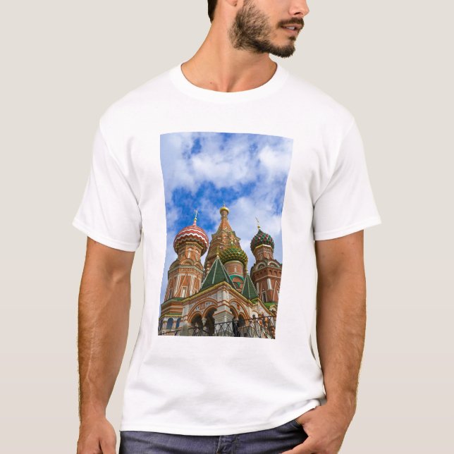 T-shirt Rússia, Moscou, Praça Vermelha, Ruas. (Frente)