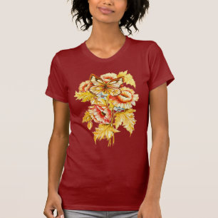 T-shirt Russo do vintage floral
