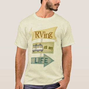 T-shirt RVing feito sob encomenda/pai de acampamento OU