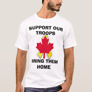 T-shirt s45new, canadian.gif novo, APOIAM NOSSO TROOPSBRI…