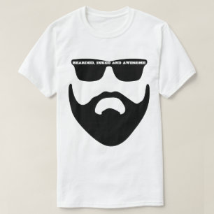 T-shirt S M L impressionante coberto farpado do XL