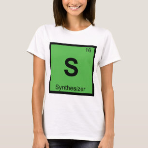 T-shirt S - Tabela Periódica da Química Musical de Sinteti