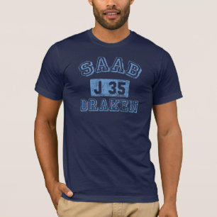 T-shirt Saab Draken - AZUL