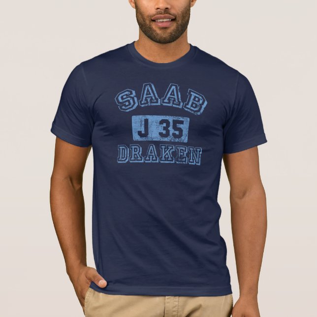T-shirt Saab Draken - AZUL (Frente)