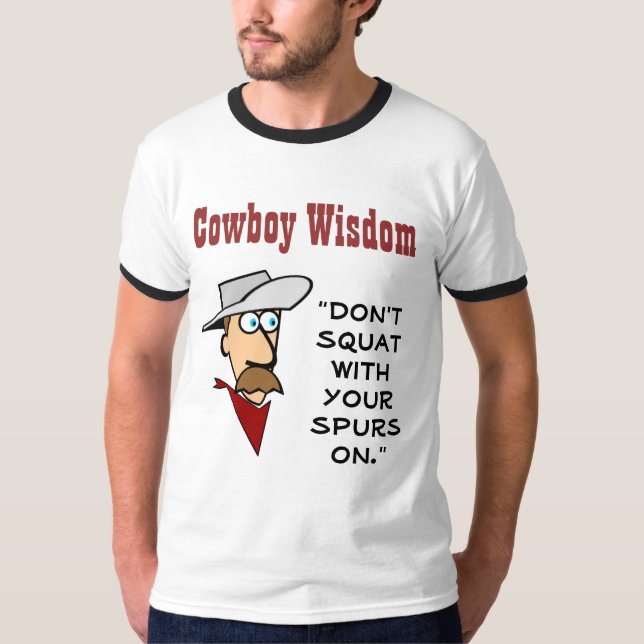T-shirt Sabedoria do vaqueiro (Frente)