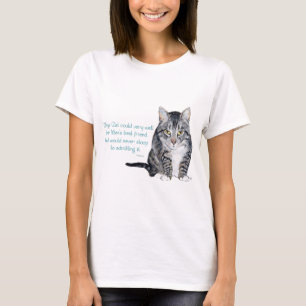 T-shirt Sabedoria Felina - e Amizade