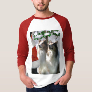 T-shirt Sable Rough Collie presentes de Natal