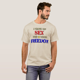 T-shirt Sacrifício do esposo para a liberdade, militar