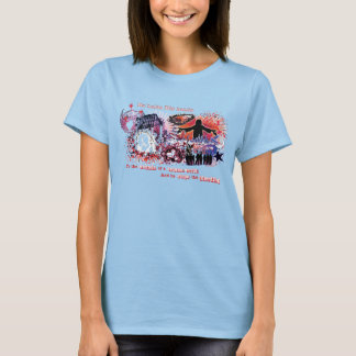 T-shirt Sacrifício por amor. Pare a hemorragia