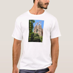T-shirt Sagrada Familia em Barcelona, espanha