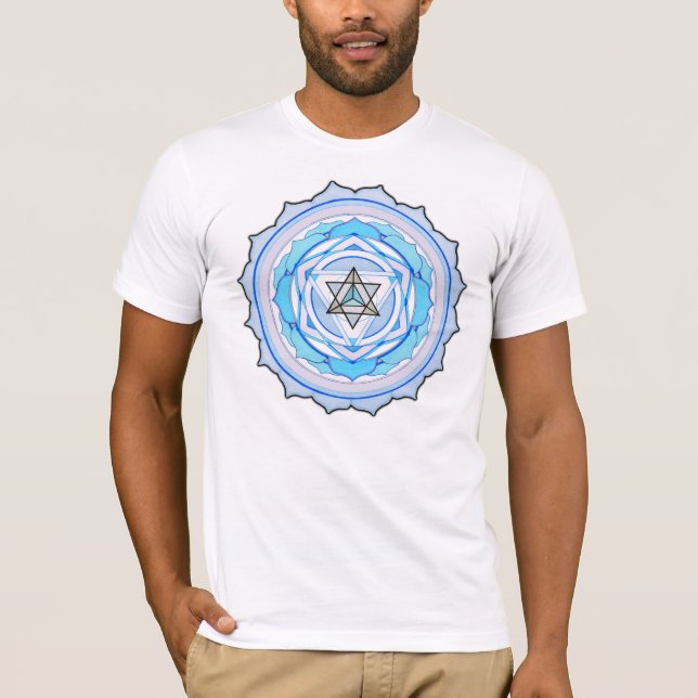 T-shirt sagrado da geometria de Merkaba (Frente)