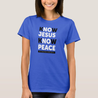 T-shirt Saiba que Jesus sabe a paz, nenhuma censura