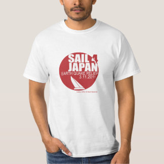 T-shirt Sail4Japan + 寄付 $10 para homens