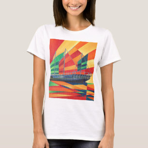 T-shirt Sail Away Junk Pleasure Boat