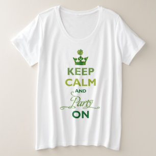 T-shirt SAINT PATRICK Manter Festa Calma Em Shamrock Irlan