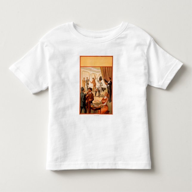 T-shirt Sala de comando do Hypnotist das pessoas do teatro (Frente)