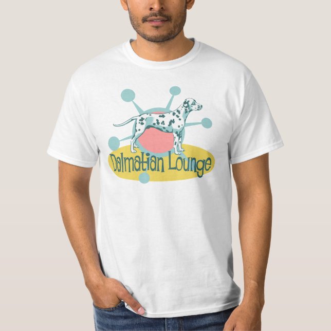 T-shirt Sala de estar Dalmatian retro (Frente)
