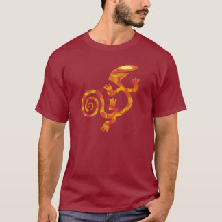 T-shirt Salamandra (fantasia alaranjada)