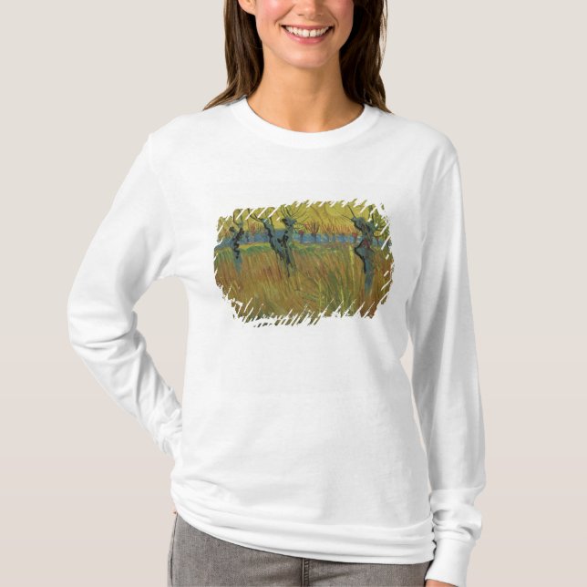 T-shirt Salgueiros Pollarded | de Vincent van Gogh, ajuste (Frente)