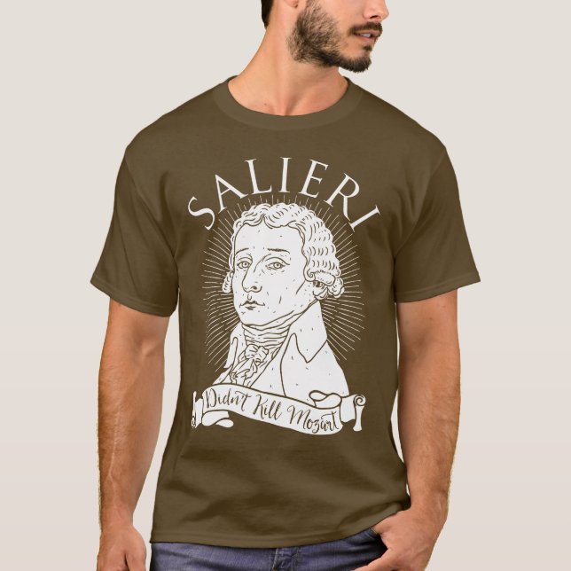 T-shirt Salieri não matou Mozart (Frente)