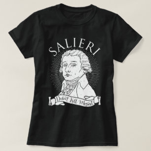 T-shirt Salieri não matou Mozart