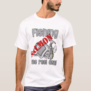 T-shirt Salmão De Pesca Camarão De Pesca Do Enguia