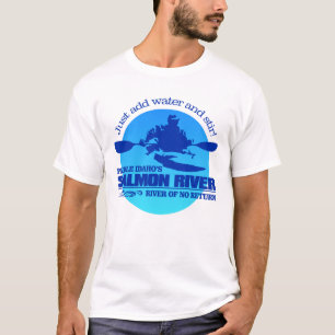 T-shirt Salmon River (azul)