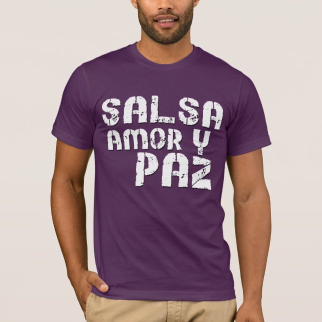 T-shirt Salsa Amor y Paz (Frente)