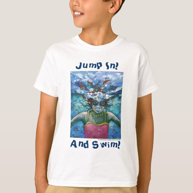 T-shirt Salte e Nade Debaixo da Água (Frente)