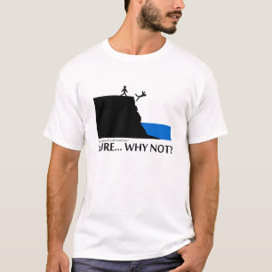 T-shirt Salte fora de um penhasco