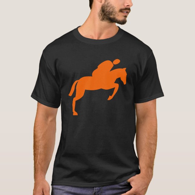 T-shirt Salto de Cavalo - Laranja (Frente)