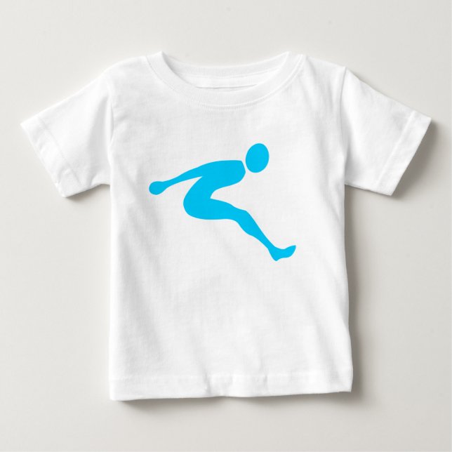T-shirt Salto Longo - Azul Céu (Frente)
