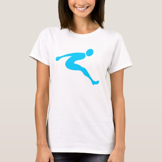 T-shirt Salto Longo - Azul Céu (Frente)