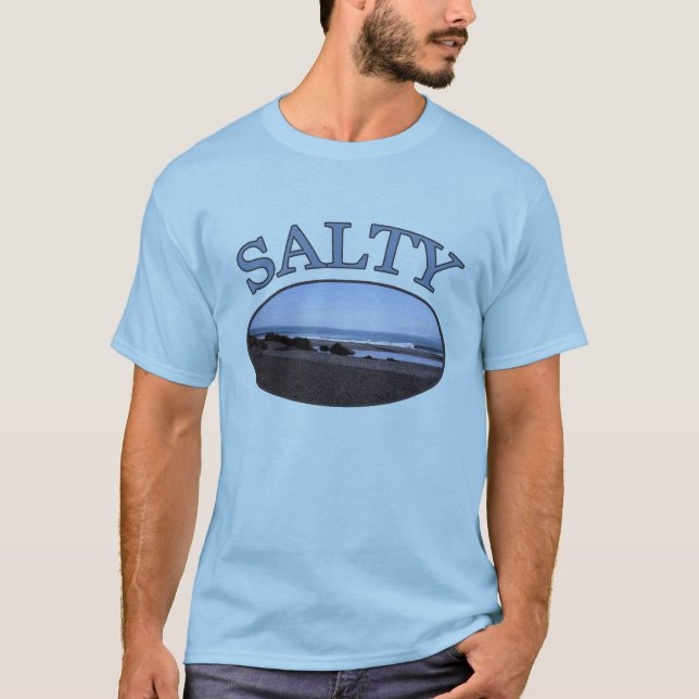 T-shirt Salty Beach Bum Mens (Frente)