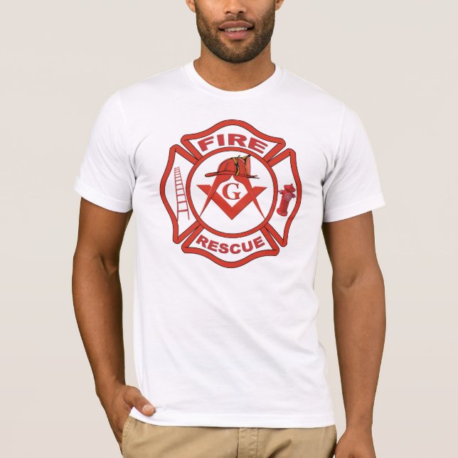 T-SHIRT SALVAMENTO MAÇÓNICO DO FOGO (Frente)