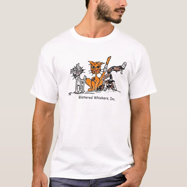 T-shirt Salvamento T do gatinho da rua (Frente)