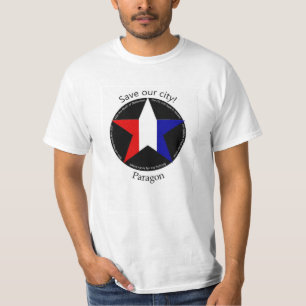 T-shirt Salvar a cidade do modelo