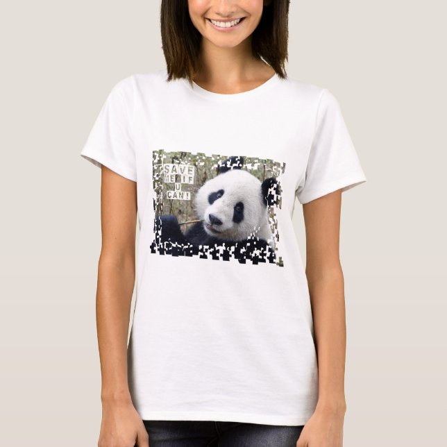 T-shirt Salvar a panda gigante (Frente)