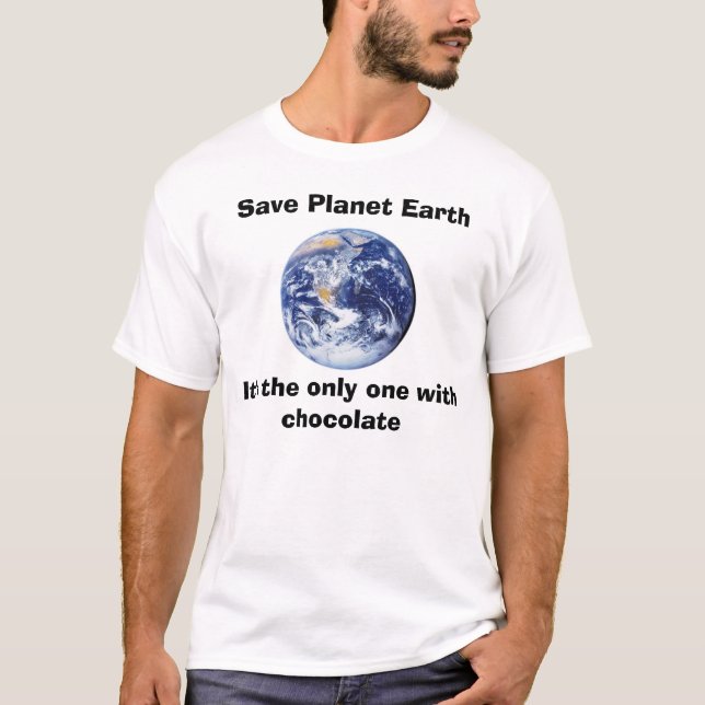 T-shirt Salvar a terra do planeta (Frente)
