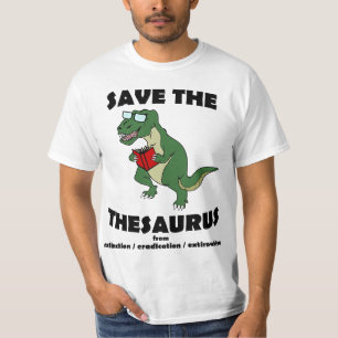 T-shirt Salvar o dinossauro da enciclopédia