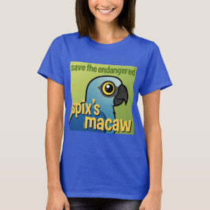 T-shirt Salvar o Macaw do Spix psto em perigo