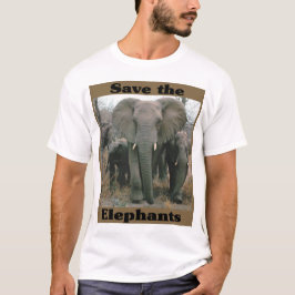 T-shirt Salvar os elefantes