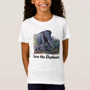 T-shirt Salvar os elefantes