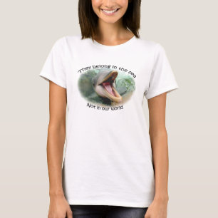 T-shirt Salvar os golfinhos prisioneiros