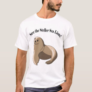 T-shirt Salvar os leões de mar de Steller!