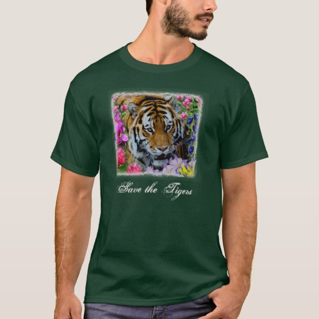 T-shirt Salvar os tigres (Frente)
