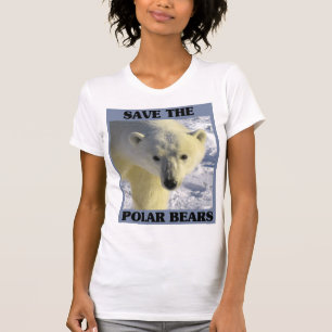 T-shirt Salvar os ursos polares